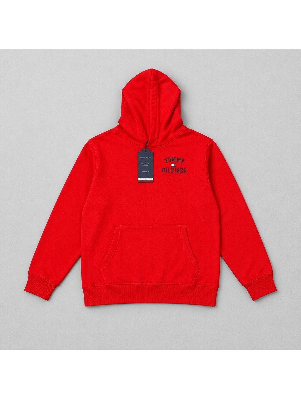 Tommy Hilfiger Red Hoodie Logo Embroidery size 20 unisex